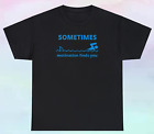 Men's Sometimes Motivation Finds You Shirt | Funny Shark Swimming | S-5XL