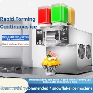 120kg/Day Commercial Snowflake Ice Machine Snowflake Ice Shaver Machine - Picture 1 of 8