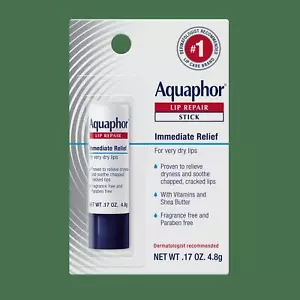 Aquaphor Lip Repair Stick, Lip Balm for Dry Chapped Lips - Picture 1 of 11