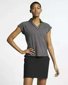 Polo de golf para mujer Nike Dri Fit talla M L negro gris - Imagen 1 de 4