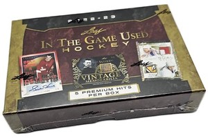 2022-23 Leaf In The Game Used Hockey Factory Sealed Hobby Box 5 Premium Hits!