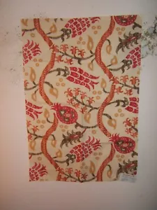 Brunschwig & Fils, Nisiotiko Linen Print, Floral Novelty, 25" W X 36" L - Picture 1 of 2
