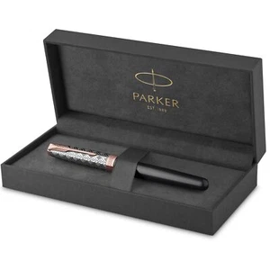 Sonnet Stylo Plume | Premium métal et gris satiné avec finition or rose| Plum... - Photo 1/7