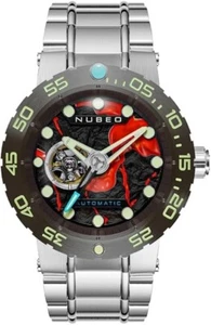 Nubeo Opportunity SS Mars Meteorite Open Heart Automatic Watch LE #/50 - Picture 1 of 11