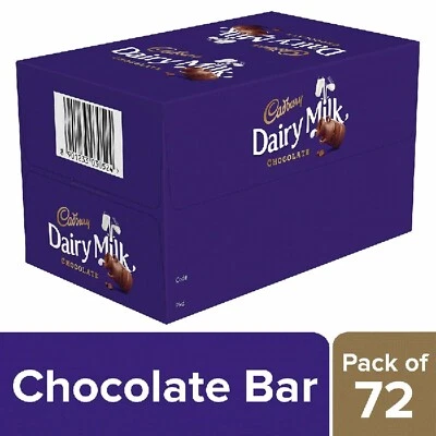 Cadbury Dairy Milk Chocolate Bar, 6.6g (Pack of 72) - Image 1 of 4