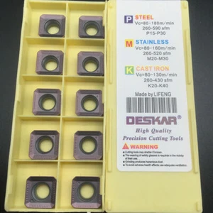 10pcs SEKT1204AFTN-XM LF6018 SEKT carbide insert milling cutter TURNING INSERTS - Picture 1 of 5