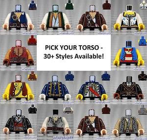 LEGO - Torsos PIRATES - PICK YOUR STYLE - Minifigure Body Parts Arms Hands POC  - Picture 1 of 41