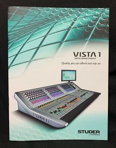 Studer by Harman Vista 1 Digital Mixing Console Brochure New Original - Picture 1 of 3