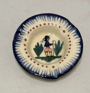 Vintage Ashtray Henriot Quimper France Breton Man 3 7/8” - Picture 1 of 5