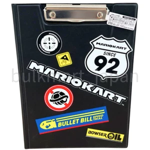 Universal Studios Japan Nintendo Mario Kart Binder A4 Super Mario World Black - Picture 1 of 3
