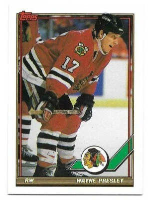WAYNE PRESLEY 1991-92 TOPPS CARD MINT CONDITION - Image 1 of 2