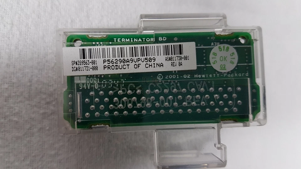 HP SP# 289563-001 DG# 011731-000 SCSI Terminator Board - Unused Unboxed - Image 1 of 1