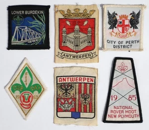 6 Boy Scout Of Belgium, Australia Woven Patches - Lower Burdekin, Fiji Cub Day - Picture 1 of 6