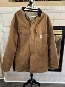 CARHARTT FR ABRIGO FORRADO DE ALTA RESISTENCIA PARA HOMBRE, ALTO XL, SUPER BONITO Y LIMPIO ESTADO - Imagen 1 de 24