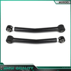 Black For 2007-2018 Jeep Wrangler 4WD/2WD Rear Upper Adjustable Control Arm 2pcs - Picture 1 of 8