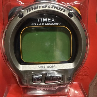 Секундомер с памятью Timex Marathon 50 кругов бег упражнения расчет скорости WR 50 м - Изображение 1 из 4
