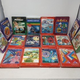 Lot Of 16 Intellivision Games With Boxes (Some Have Manuals & Overlays)