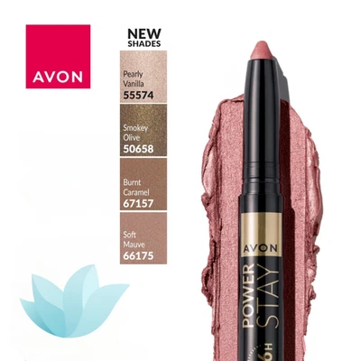 Avon Waterproof Eyeshadow Stick in SOFT MAUVE | Power Stay 16H | Longwear - Image 1 of 4
