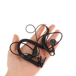 1PC 2-PIN Earpiece Headset PTT MIC Ear Hook Walkie Talkie Earbud Earphone - Picture 1 of 10