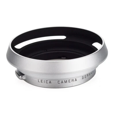 Genuine Leica Vented Lens Hood Silver for Summicron and Summilux M 35mm Lens