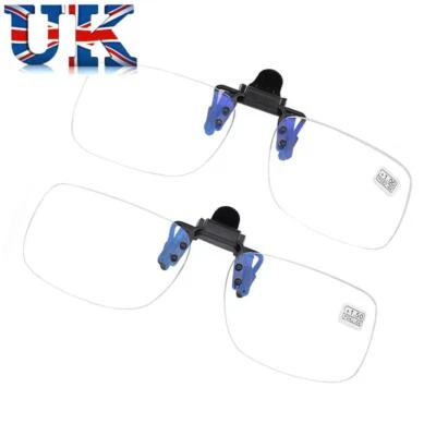Rimless Clip Presbyopic Glasses Flip Up Down Magnifying Glasses  For Reading - Image 1 of 4