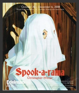 Spook-a-rama Christopher Winter NYC Edelman Arts 2000s Print Advertisement 2008 - Picture 1 of 1