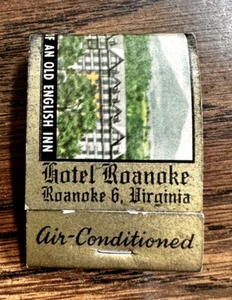 MATCHBOOK COVER - HOTEL ROANOKE - VIRGINIA - TURKISH BATH - MASSEUR - #2✔ - Picture 1 of 4