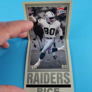 2003 Fleer Platinum #7 of 10BS Jerry Rice Oakland Raiders BIG SIGNS - Picture 1 of 3