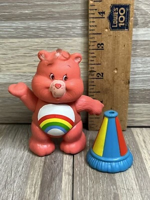 Oso de animación vintage muy raro de los años 80 Care Bears con accesorio de megáfono completo Foto 1 de 4