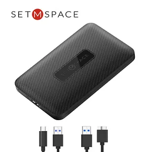 Custodia disco rigido USB 3.0 SETMSPACE 2.5" SATA HDD SSD custodia esterna laptop - Foto 1 di 12