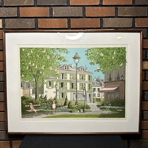 Denis Paul Noyer Limited Edition Lithograph   "Paris au Mois de Mai"  Signed - Picture 1 of 9