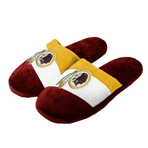 Washington Redskins Youth Colorblock SLIDE SLIPPERS New - FREE SHIPPING Cover