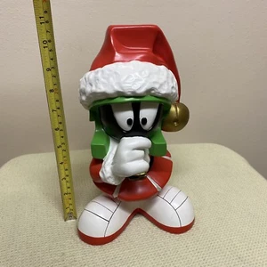 Rare Vintage 1998 Looney Tunes Marvin The Martian Christmas Santa 11" Statue 3.5 lbs - Bild 1 von 12
