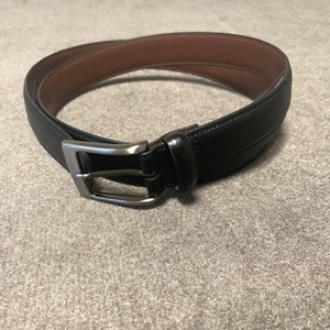 Perry Ellis Portfolio Leather Belt Black Size Large L 38-40 - Picture 1 of 6