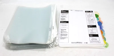 Avery Three-Hole Punched Document Plastic Sleeves Clear (200) + 37 Divider Tabs - Image 1 of 4