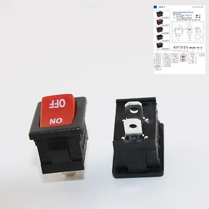 Interruptor basculante rojo RLEIL 1 pieza encendido/apagado 2 pines 2 posiciones DPST 10A/6A 125V/250V AC RL3 - Imagen 1 de 6