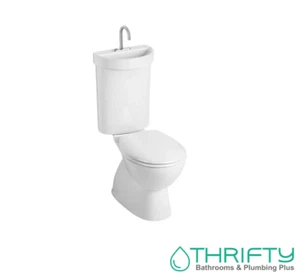 Caroma Profile 5 Toilet Suite S Trap With Hand Basin 977785W - Picture 1 of 2