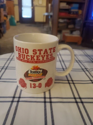 Ohio State University Big 10 National Champion 2003 Fiesta Bowl OSU 13-0 Mug Cover