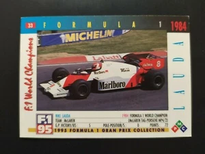 PIEMMECI FORMULA 1 ANNO 1995 NIKI LAUDA n. 33 NEW CARD - Imagen 1 de 2