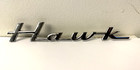 Vintage Studebaker Hawk Script Moulding Car Badge Emblem - Filled-in a