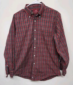 Nordstrom classic Long Staple Cotton 80's 2x2 Shirt Men's 15.5-33 Plaid 1410 - Picture 1 of 10