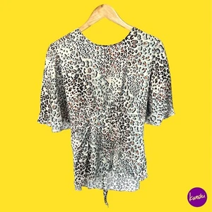 V BY VERY Women Flutter Sleeve Blouse, Tie Back, Lightweight, Multi, UK 20 - Picture 1 of 6