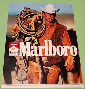 8. Marlboro Zigaretten Cowboy Werbeanzeige Werbung Reklame 1983 - Picture 1 of 1
