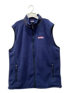 Vineyard Vines Vest Sweater Fleece Mens Large 2 Zip Pockets Quick Dry - Picture 1 of 6