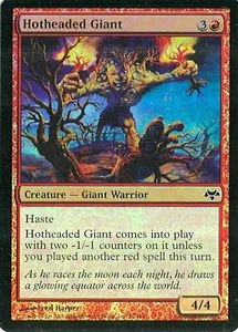 MTG - Eventide - Hotheaded Giant - 2X - Foil - quasi nuovo - Foto 1 di 1