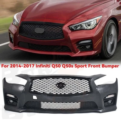 Rejilla de parachoques/luz antiniebla/cubierta/lámpara de señal/soporte para Infiniti Q50 2014-2017 16 Foto 1 de 4