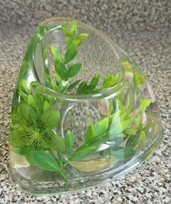 Toilet Brush Holder Plastic w/Floral & Shell Decor Inside Floor Display New - Image 1 of 4