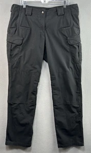 5.11 Tactical Pants Womens 18 Long Tall Black Stryke Ripstop Cargo 64386-019 - Picture 1 of 9