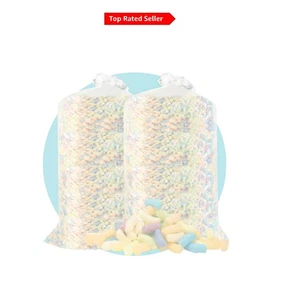 Lightweight 30 Cubic Ft Eco Packing Peanuts - Biodegradable & Abrasion Resistant - Picture 1 of 9