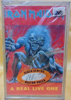 IRON MAIDEN A REAL LIVE ONE 1993 PERU MACHU PICCHU RARE STICKER NEW SEALED INKA - Image 1 of 4